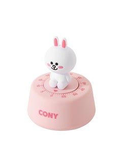 Generic Cartoon Animal Mechanical Timer Kitchen Gadget Cooking Clock Alarm Counter 60 Minutes Decorative Manual Timer for Learning Time Management (Pink)  - Image 1