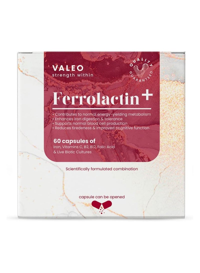 VALEO Ferrolactin+ 60 Capsules - Image 1