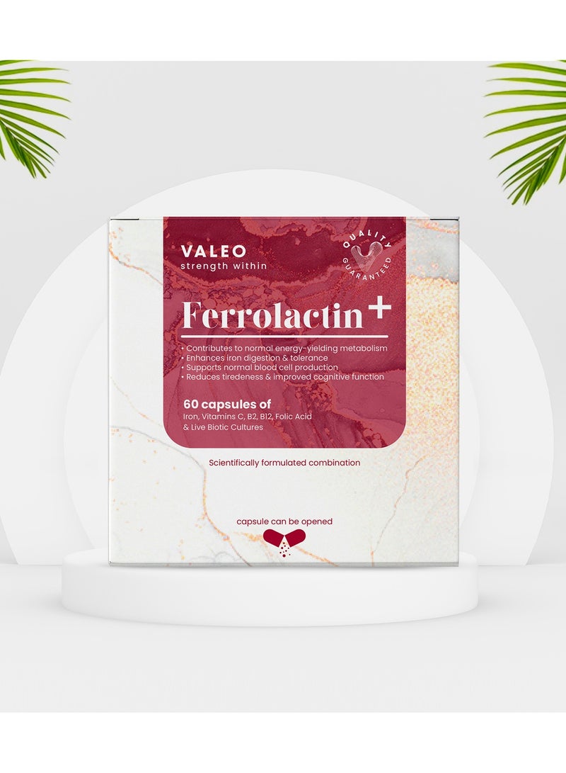 VALEO Ferrolactin+ 60 Capsules - Image 2