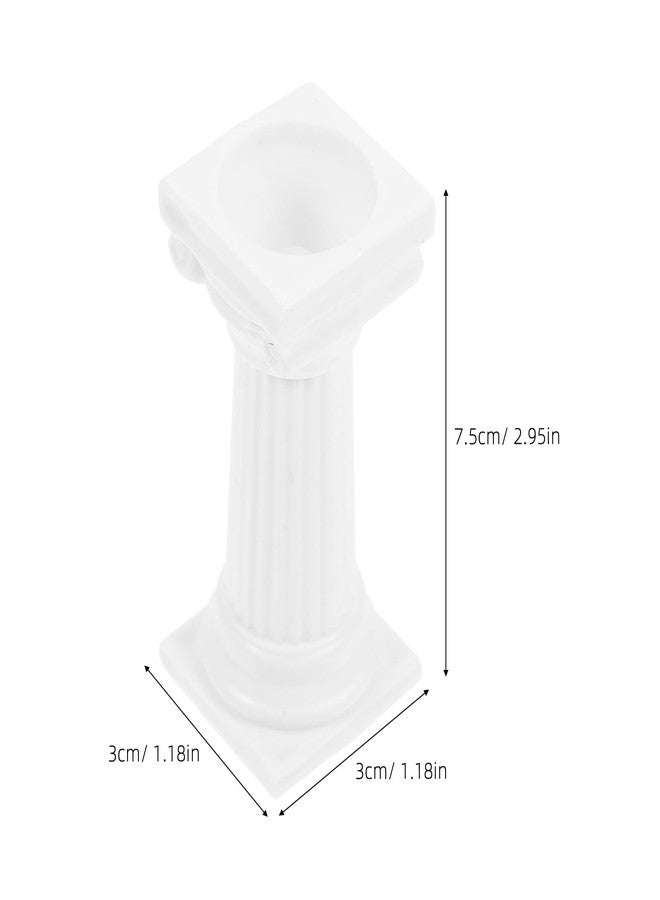 ifundom 8 pcs Roman Cake Pillars Cake Stand 3 Tier Support Stand Roman Column Pillars for Wedding and Party Stacking, Tiered for Wedding Decoration - Image 3