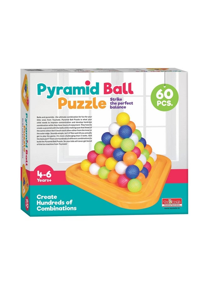 Toymate Pyramid 60 Balls Puzzle - Games for Kids 5+ Years - Image 2
