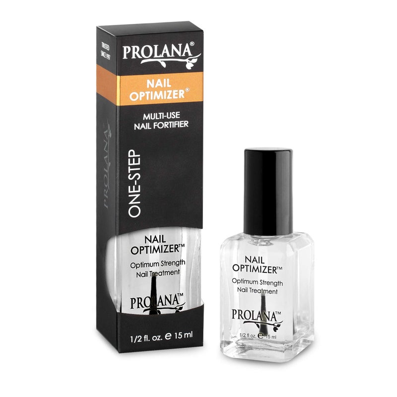 Prolana Nail Optimizer, Extra Strong Strengthener Base Coat for Weak and Damaged Nails, Nail Growth & Prevents Nails from Peeling, Stops Slipts, Chips & Strengthens, 0.5 oz - Image 2