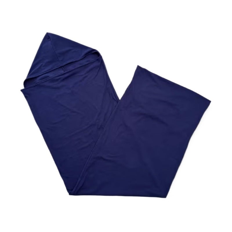 SZTLKHH Wearable Sleep Pod Hug Blanket,Constant Temperature Control Bedding 360Â° Ergonomic Snug Fit, Ultra Soft Duvet Fabric for All-Season Deep Sleep(Dark Blue,140 * 35cm) - Image 1
