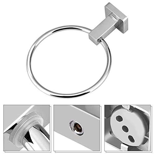 Quality Plus Stainless Steel Towel Ring/Towel Hanger/Napkin Ring/Towel Holder/Ring Holder/Bathroom Accessories for Wash Basin/Kitchen (Chrome -Pack of 1) - Image 4