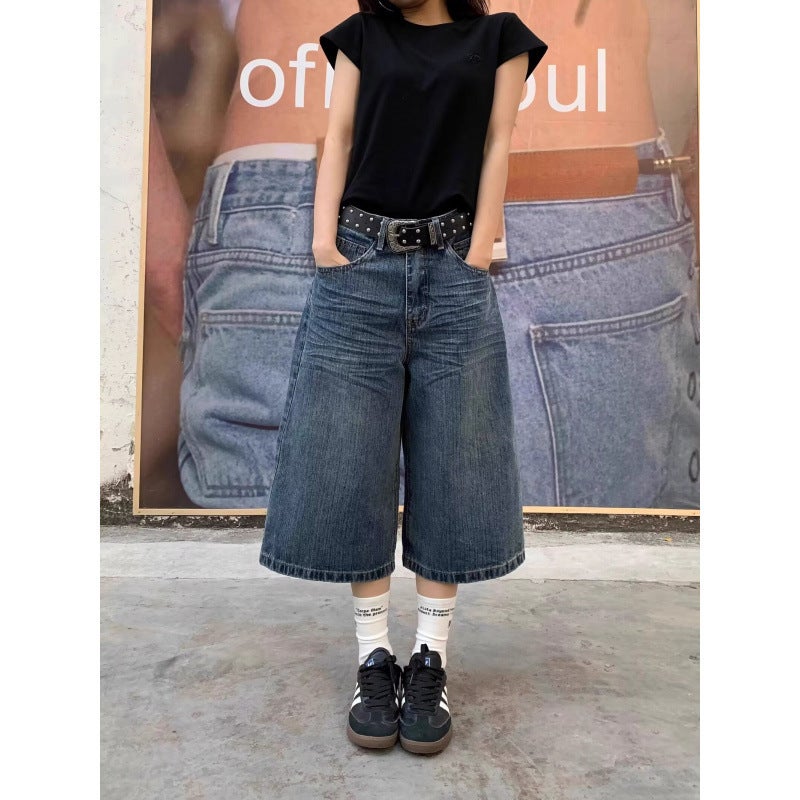 Unisex Casual Daily Denim Jeans - Image 4