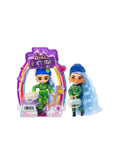 Barbie دمى إضافية صغيرة 3 (5.5 بوصة) في الموضة والإكسسوارات، مع حامل الدمى  - Image 1