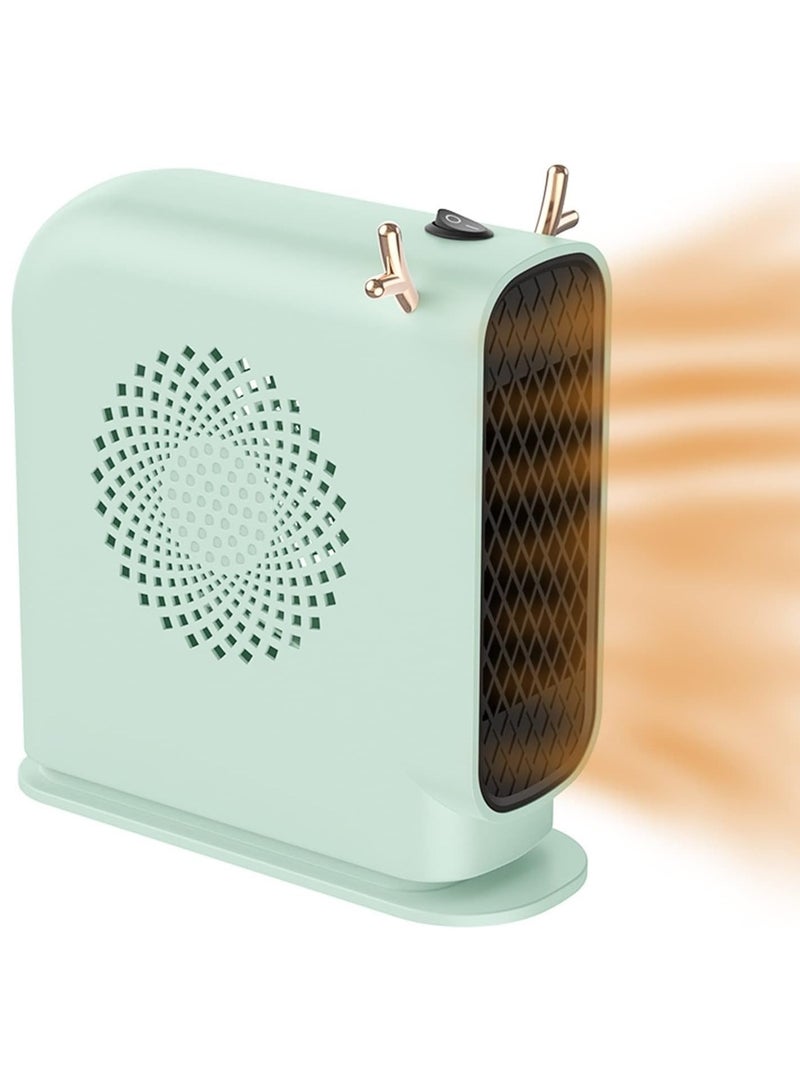 DubaiGallery Electric space heater 500W Energy Efficient Space Heaters for Indoor Use Two-Speed Portable Heater Fan for Office  - Image 2