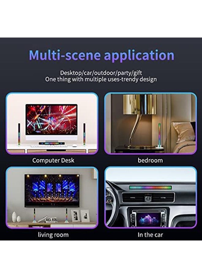 Generic - Ambience Sound Activated Light, Sound Control Light, Sound Pickup Light, Voice-Activated Pickup Music Rhythm Light, Multicolor & Multi-Flash Mode Changing & Dimmable for Office, Gaming, Car - Image 1