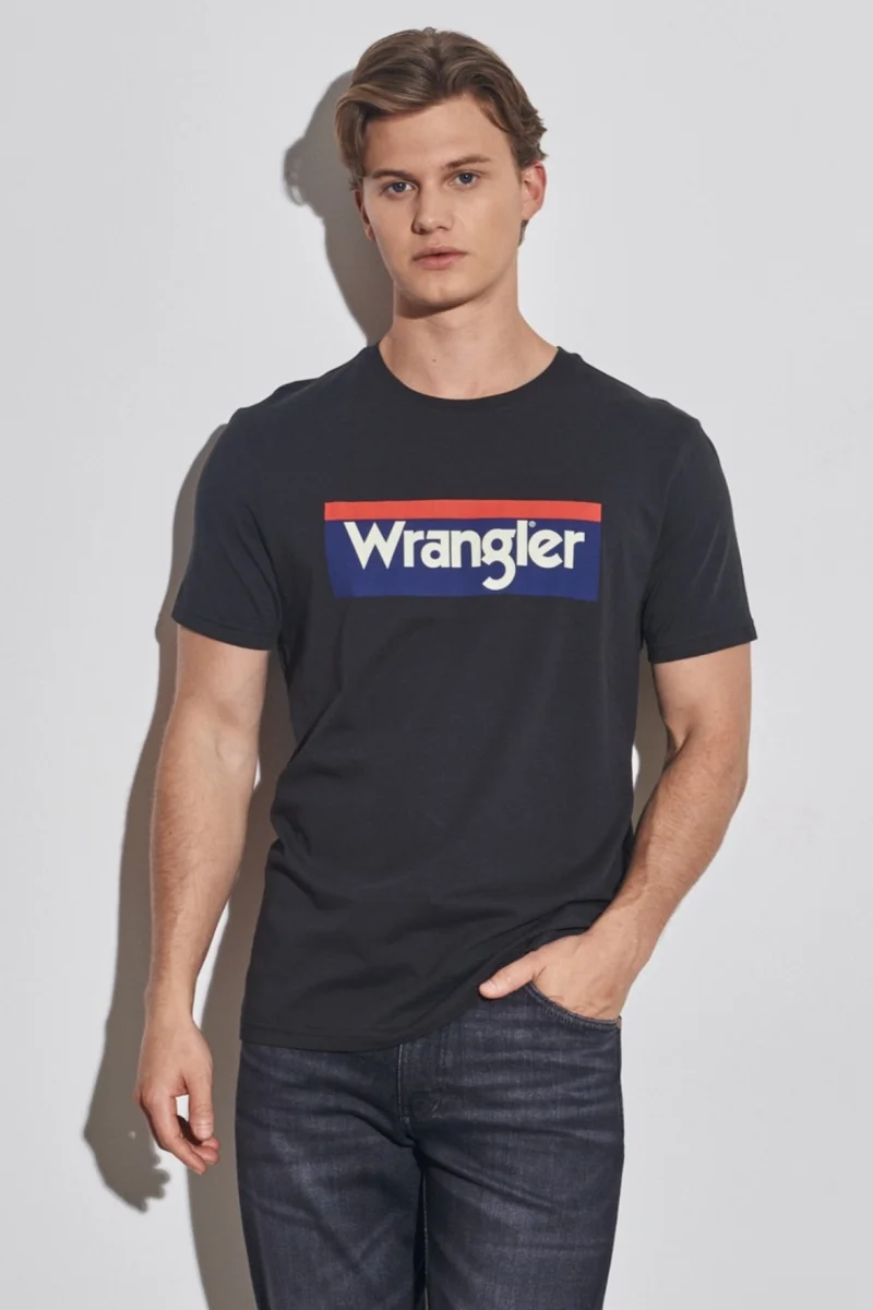 Wrangler Regular Fit Normal Cut Cotton Crew Neck T-Shirt