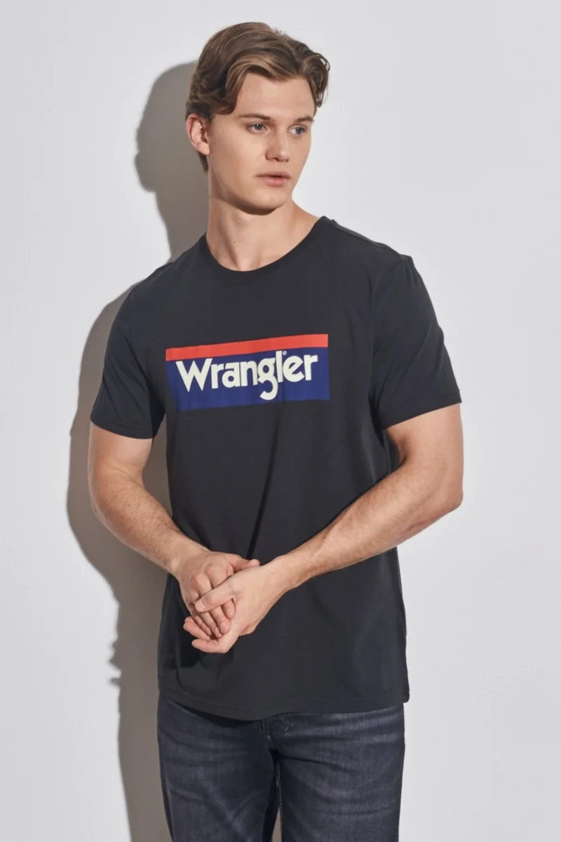 Wrangler Regular Fit Normal Cut Cotton Crew Neck T-Shirt