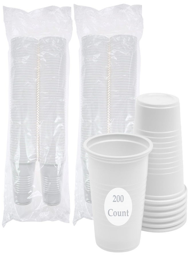 Henry Schein Disposable Cups, 5 oz, White (200 Count) – Dental Rinse Cups, Double-Coated for Durability, Latex-Free, Embossed Grip, Ideal for Medical, Office, and Event Use - Image 1