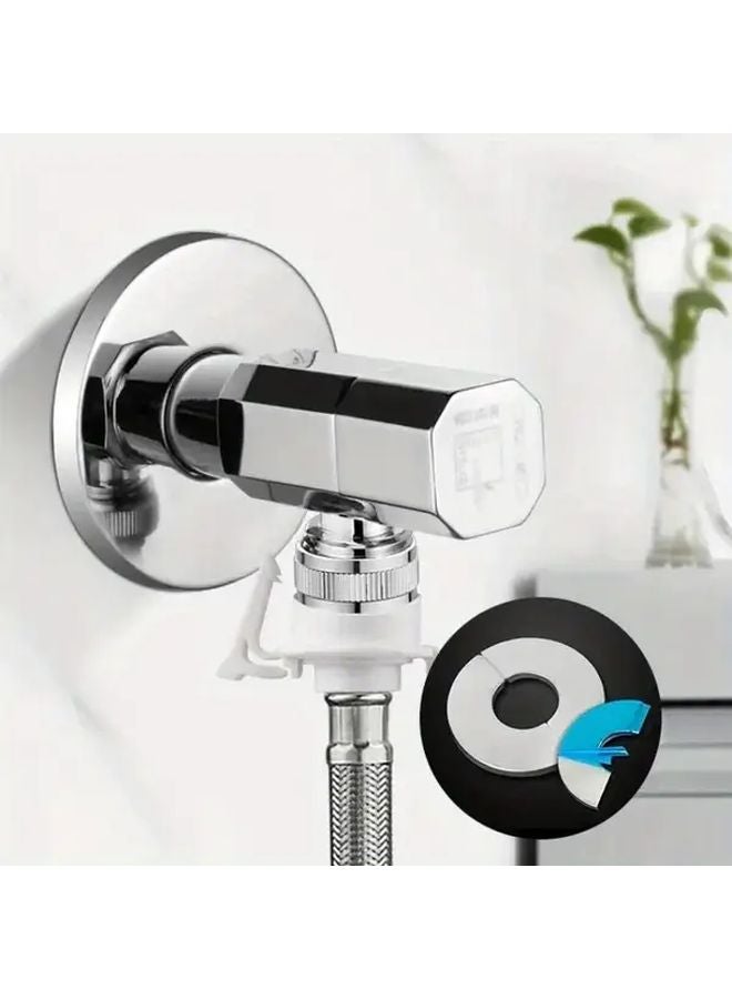 10pcs Stainless Steel Faucet Covers Chrome Finish Self Adhesive Wall Decor - Image 4