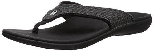 Spenco Men's Yumi Leather Sandal Sandal, Black, 10M Medium US - Image 3