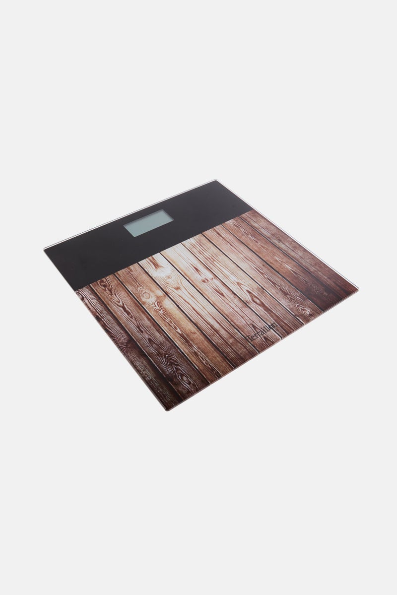 Terraillon Wood Home Digital Bathroom Scale, Multicolor - Image 2