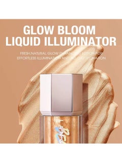 LANGMANNI Glow Bloom Liquid Highlighter Makeup Candlelit Glow Bloom Highlighter Shimmer Glitter Illuminating Cheek High Gloss Finish Face Highlighter Moisturizing Glitter Liquid Highlighter 02  - Image 3