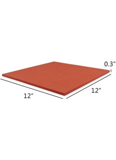 Supvision 12x12 Inch Heat Press Pad Mat 03 Thickest Silicone Pad for Heat Press Machine Flat Heat Transfer Press Replacement Pad Red  - Image 2