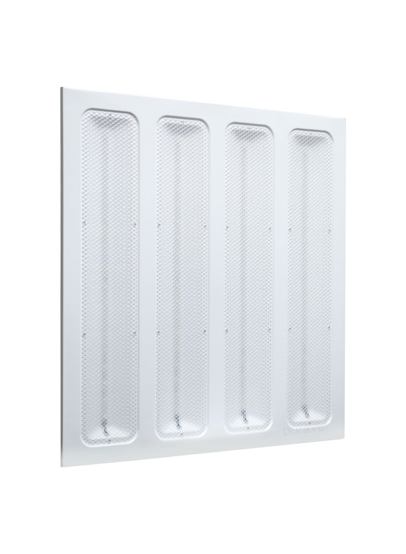 درافل لوحة إضاءة LED للشواء من دورافيل، 96 واط، لون أبيض، سطوع 7700 لومن، تصنيف IP20، عمر افتراضي 25000 ساعة، تركيب سقف داخلي تجاري - Image 1