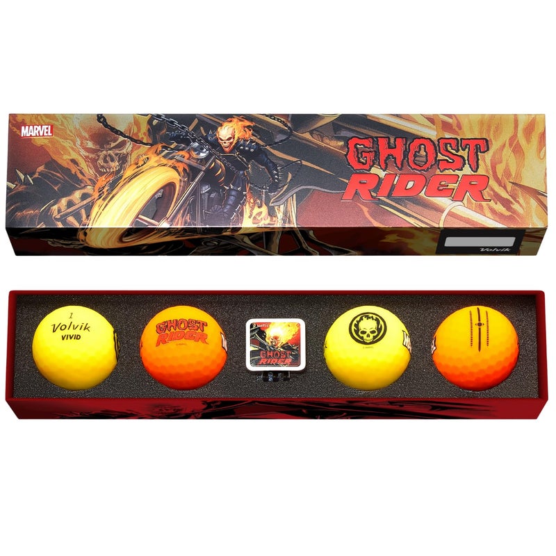 Volvik Marvel Golf Ball Gift Set Ghost Rider - Image 2