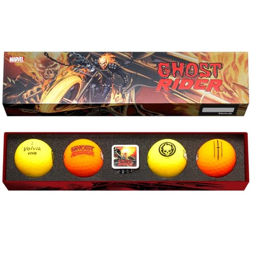 Volvik Marvel Golf Ball Gift Set Ghost Rider - Image 1