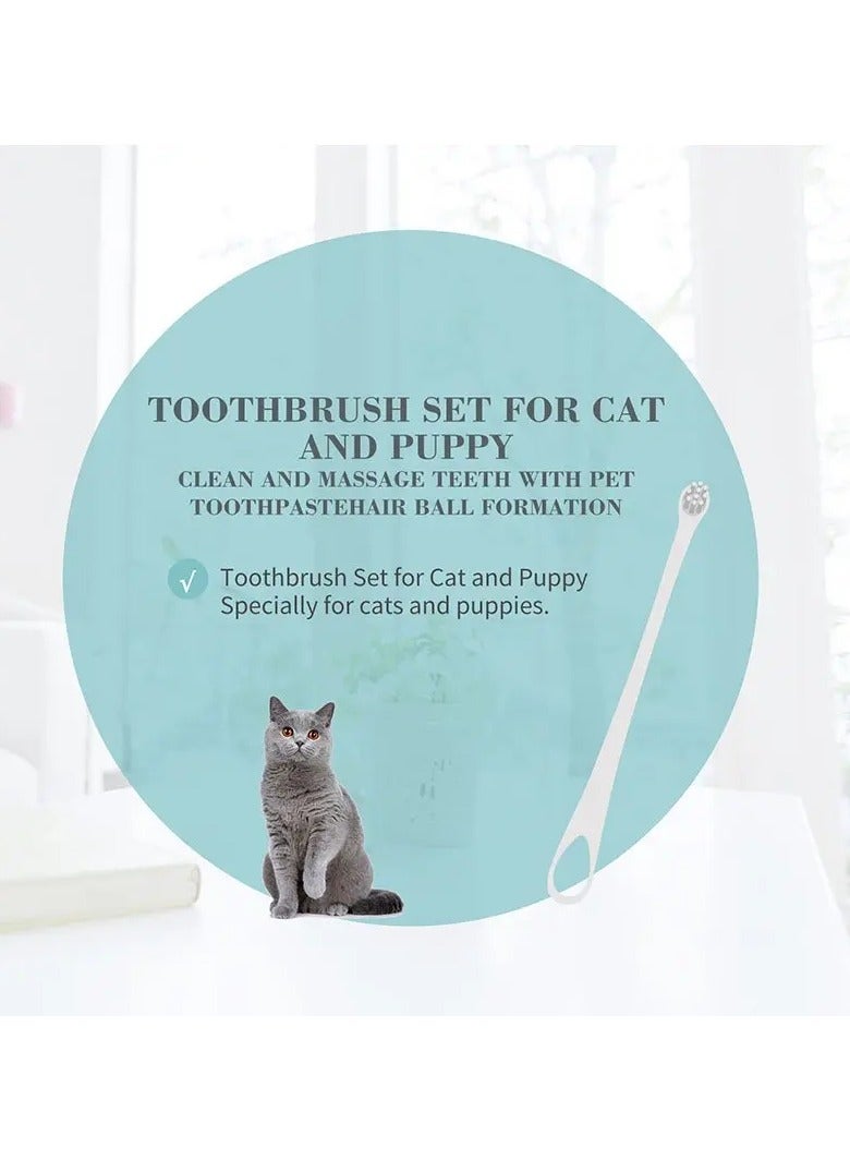 Bioline Toothbrush Set for Cats & Puppies – 4 Pcs (Length: 15.5 cm) - Image 2