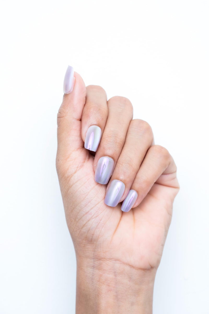 Gush Beauty Nailed It | Reusable Luxury Press On Nails With Application Kit - Pearl Crystals - Image 1