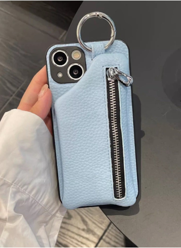 Generic - Niche Sweet Cool Leather Case Zipper Phone Case 14 Suitable for iPhone 14 Pro Apple 13 Promax/11/12 All Inclusive 15 Promax - Image 1