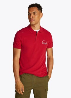 Regular Fit Graphic Short Sleeve Polo
