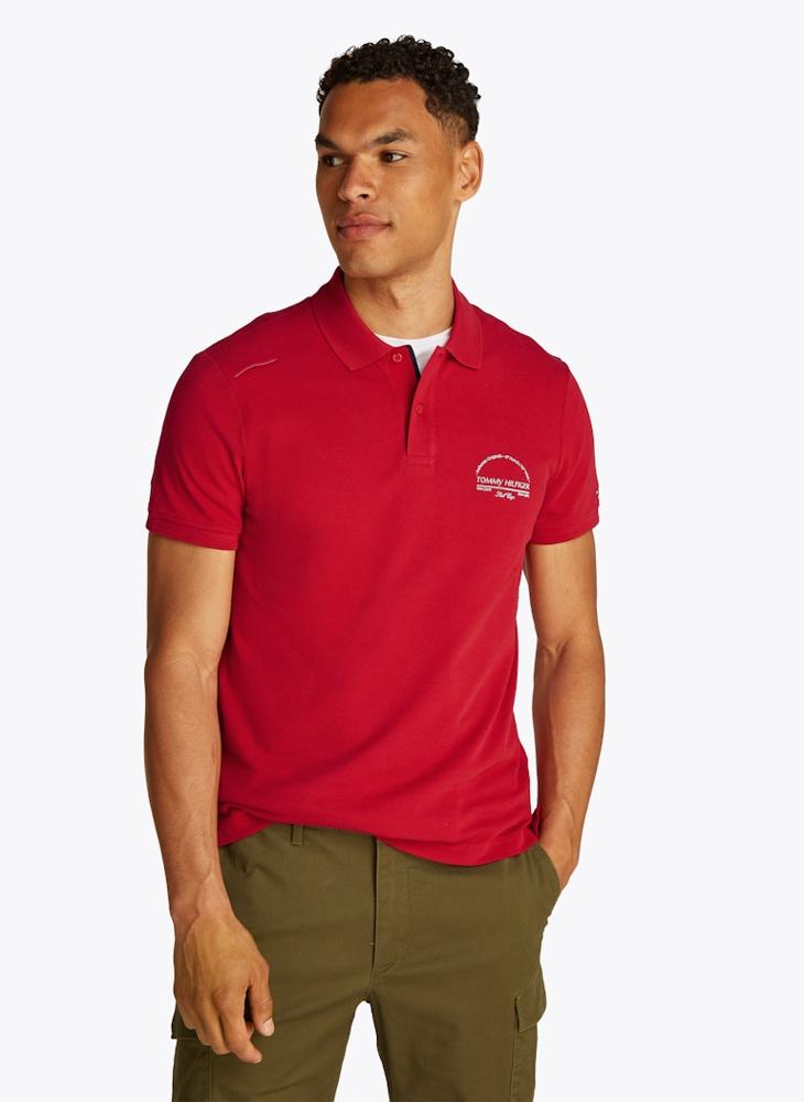 TOMMY HILFIGER Regular Fit Graphic Short Sleeve Polo  - Image 1