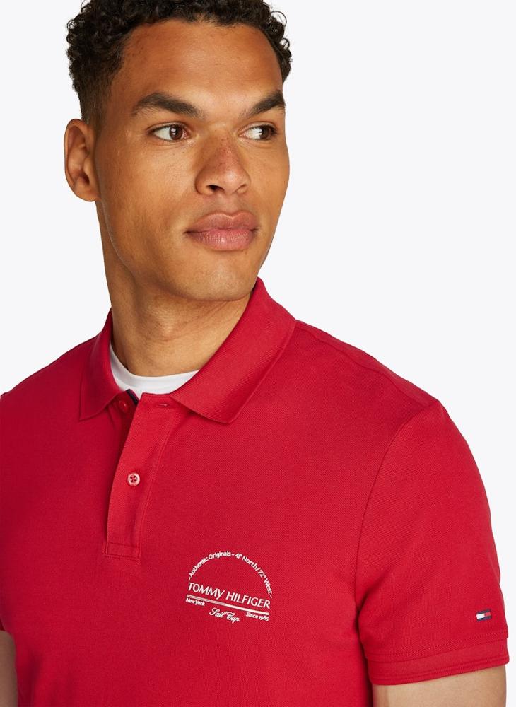 TOMMY HILFIGER Regular Fit Graphic Short Sleeve Polo  - Image 3