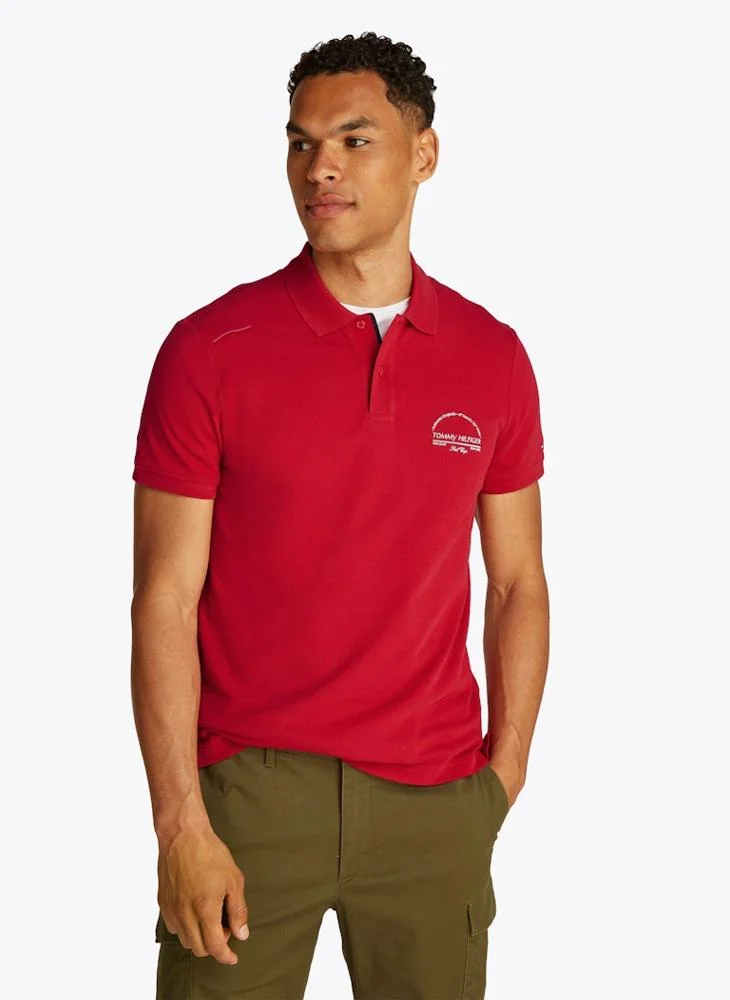 TOMMY HILFIGER Regular Fit Graphic Short Sleeve Polo