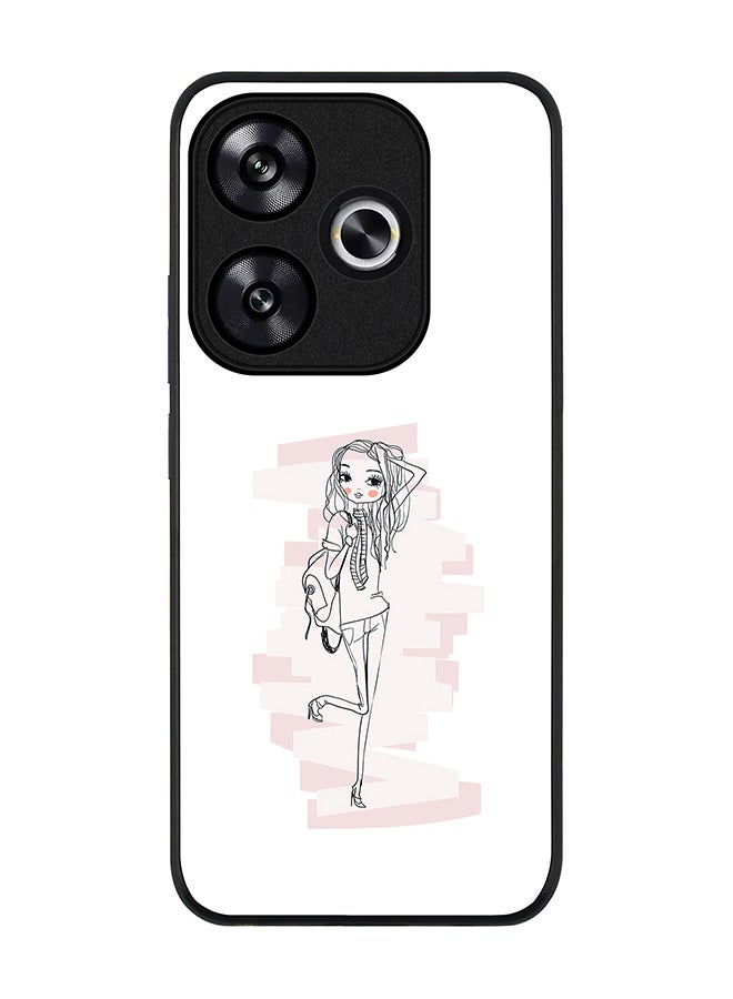 Stylizedd Rugged Black edge case for Xiaomi Poco F6 / Xiaomi Redmi Turbo 3, Slim fit Soft Case Flexible Anti Drop TPU Gel Thin Cover -  Teen Star - Image 1