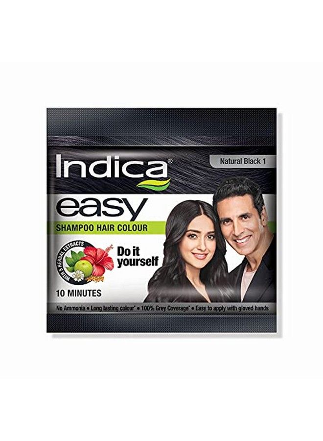 Indica Easy Shampoo Hair Color 25Ml Natural Black (Pack Of 1) - Image 1