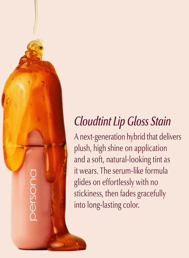 PERSONA Honey Cloudtint Lip Gloss Stain | Hydrating Gloss-to-Tint Hybrid | High Shine + Long-Lasting Color | With Squalane, Glycerin + Ceramide Complex | Buildable, Vegan, Cruelty-Free | Made in USA - Image 3