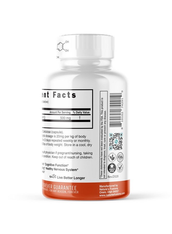 Nature's Fusions Nutri Fisetin 500mg 32 Count - Clinical Dosage - Fisetin Supplements - Powerful Senolytic Activator, Antioxidant, & Brain Support - Natural Polyphenols - 32 Count - Image 3