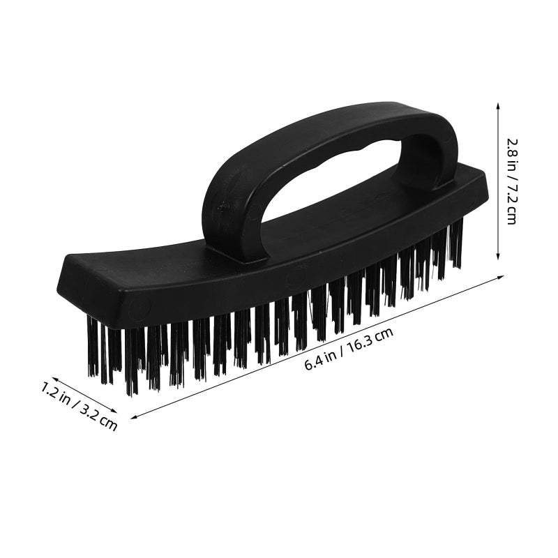 Zinc Plated Wire Brush With Plastic Handle For Heavy Duty Paint Removal Rust Cleaning And Industrial Workshop Use Portable Sturdy Tool - Image 3