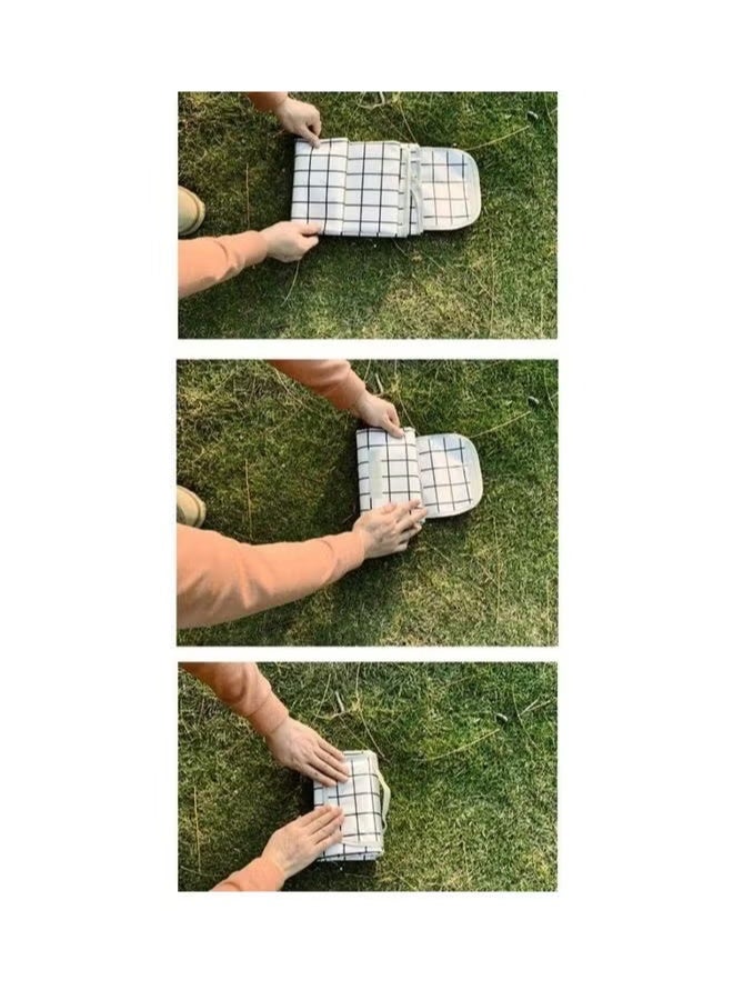 أف بي سي مقاومة للماء المحمولة في الهواء الطلق نزهة حصيرة، أسود، 140x150cm - Image 3