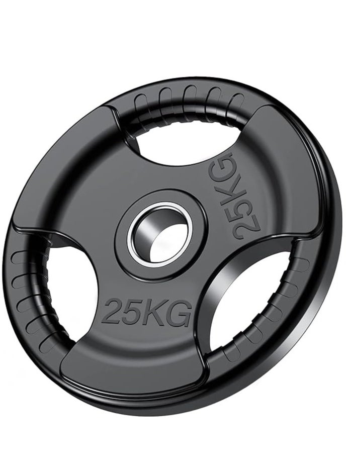 Sky Land Fitness Olympic Weight Plate With Rubber Finish| Barbell Weight Plate Disc For Lifting & Strength Training, 25kg  - Image 1