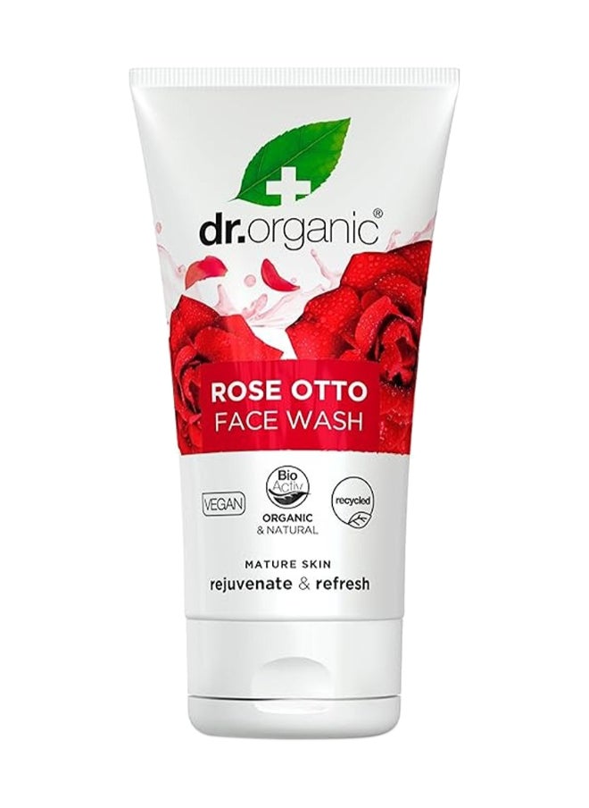 dr.organic Dr. Organic Rose Otto Face Wash, Rejuvenate & Refresh, 150Ml  - Image 1