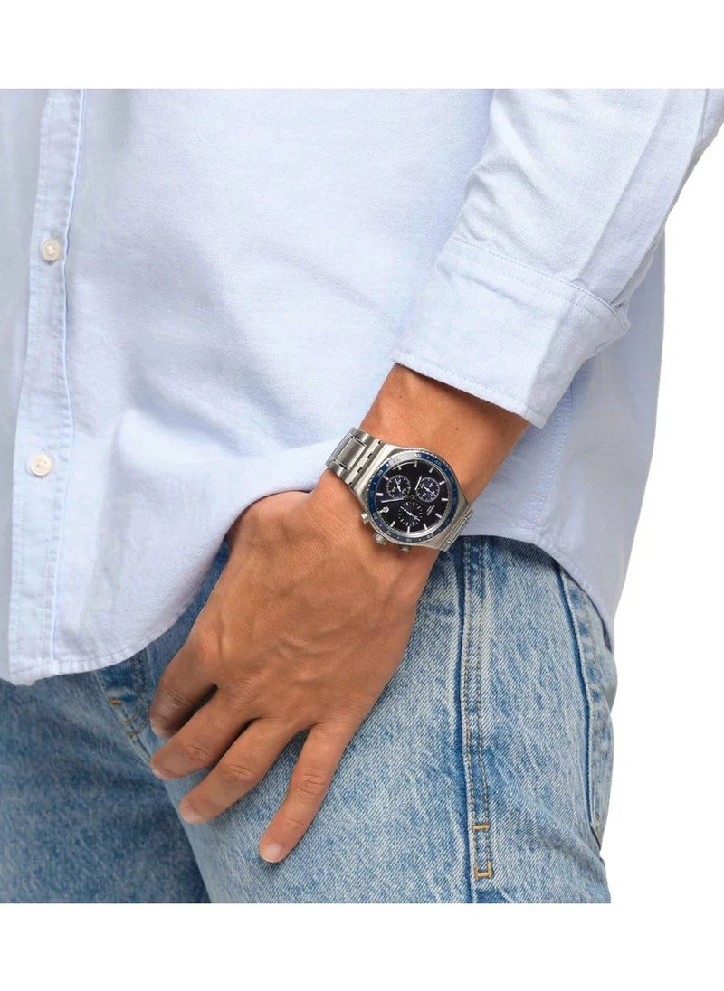 Swatch Swatch Chronograph Swiss Movement Men's Watch with Stainless Steel Band YVS496G  - Image 2