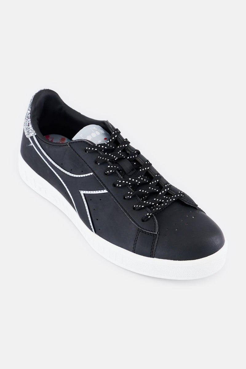DIADORA Women Game Lace Up Outdoor Shoes, Black - Image 1