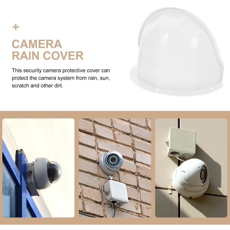 HOMSFOU Outdoor Security Camera Rain Cover, Universal Sun Rain Shade Camera Cover Shield Protector for Nest/Ring/Dome/Outdoor, White - Image 5