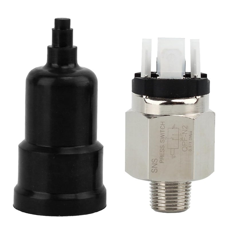 Sns 1/4 Inch NPT Male Thread Pneumatic Adjustable Diaphragm Type Pressure Switch Normally Open and Closed Integrated QPF-N2 - Image 1
