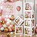 Netnology Baby Boxes with Letters for Baby Shower 6pcs Transparent Boxes with 2 Set of AZB Letter and 45pcs Balloons for Girl Baby Shower Decoration Birthday Party Block Bridal Shower Decor Backdrop - Image 3