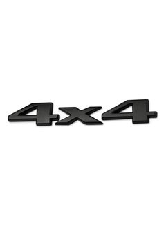SOLDOUT Car Decoration 3D Metal 4X4 Four Wheel Drive Car Sticker Emblem Badge For Universal Cars Motorcycle Decorative Accessories (Black)  - Image 1