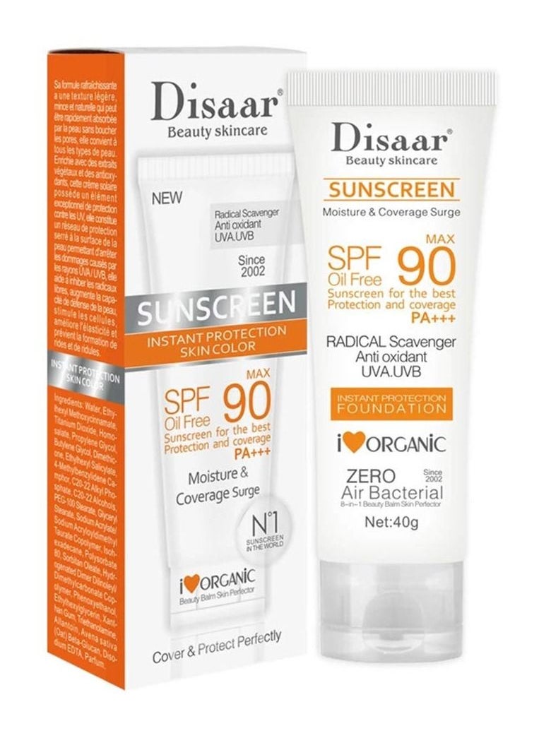 Disaar - Sunscreen Instant Protection Foundation SPF 90 40g - Image 1