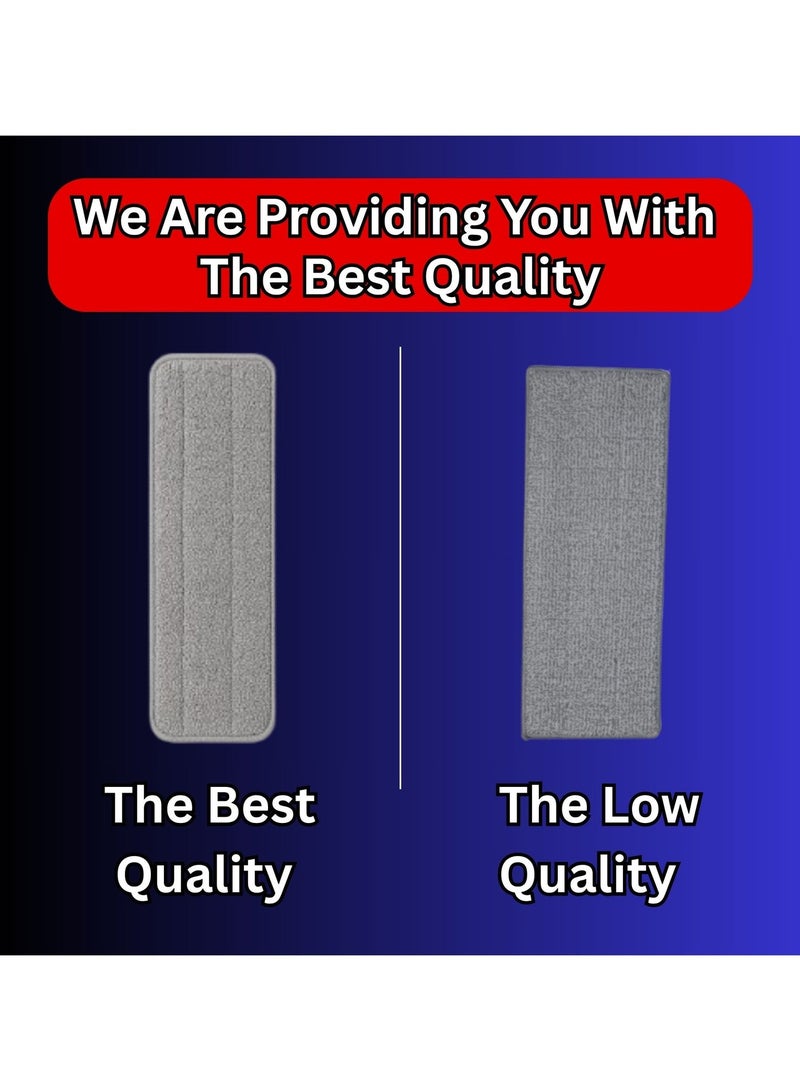 Flat Mop and Bucket Set for Floor Cleaning – Microfiber Flat Mop with Long Handle and Wringer Bucket – Squeeze Mop for Wet and Dry Use – Ideal for Home, Window, and Floor Cleaning in UAE - Image 4