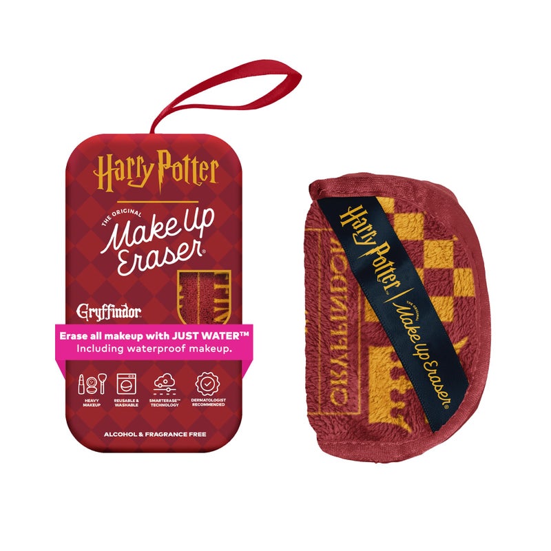 Makeup Eraser The Original MakeUp Eraser Mini PRO, Erase All Makeup With Just Water, Including Waterproof Mascara, Eyeliner, Foundation, Lipstick, Sunscreen and More! Harry Potter Gryffindor, 1ct - Image 1