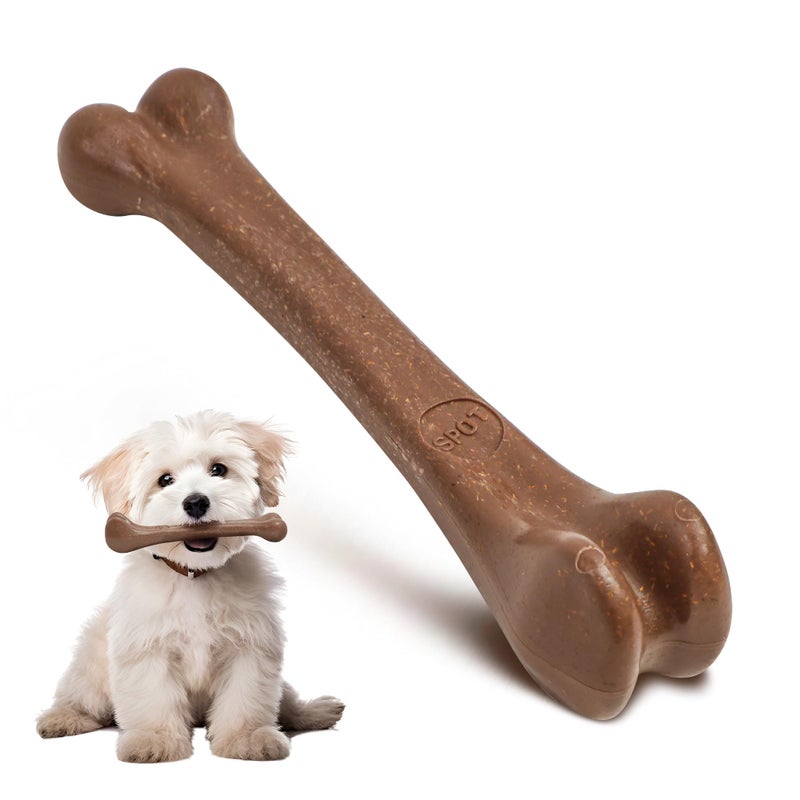 SPOT Bam-Bones Bone - Made with Strong Bamboo Fiber, Durable Long Lasting Dog Chew for Light to Moderate Chewers, Great Toy for Adult Dogs & Teething Puppies under 25lbs, 5.75in, Chicken Flavor - Image 2