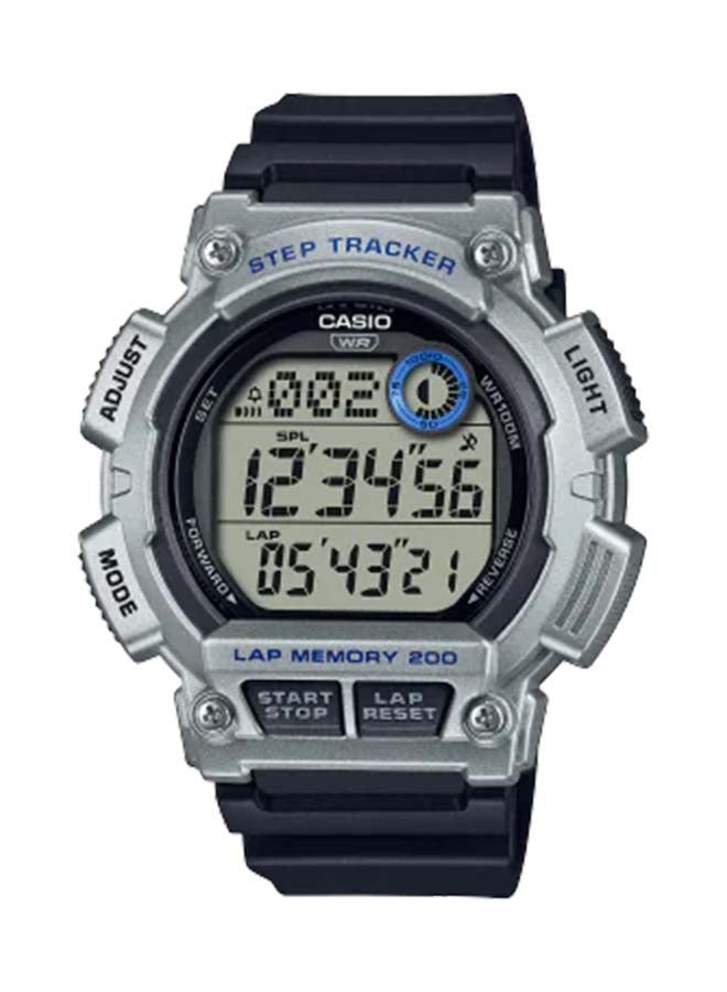 سعر ومواصفات CASIO ساعة يد رقمية مستديرة مقاومة للماء WS-2100H-1A2VDF (Z668B6BF6D991A405FD57Z) على Noon EG