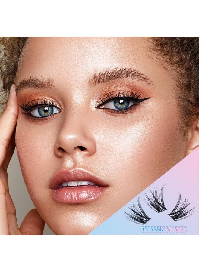 LANKIZ - Diy Lash Extensions Wispy Lash Clusters Individual Lash Extensions168 Clusters C+ D Mix Curl Soft & Lightweight 1016Mm Mix Resuale Wide Band+Mix Style Cluster Lashes (Classic C/D) - Image 1